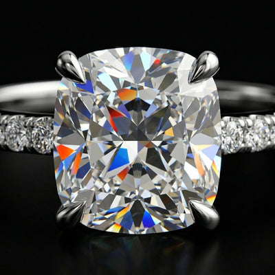 Solitaire Cushion-Cut Ring media 4
