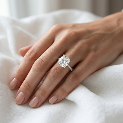 Solitaire Cushion-Cut Ring media 3