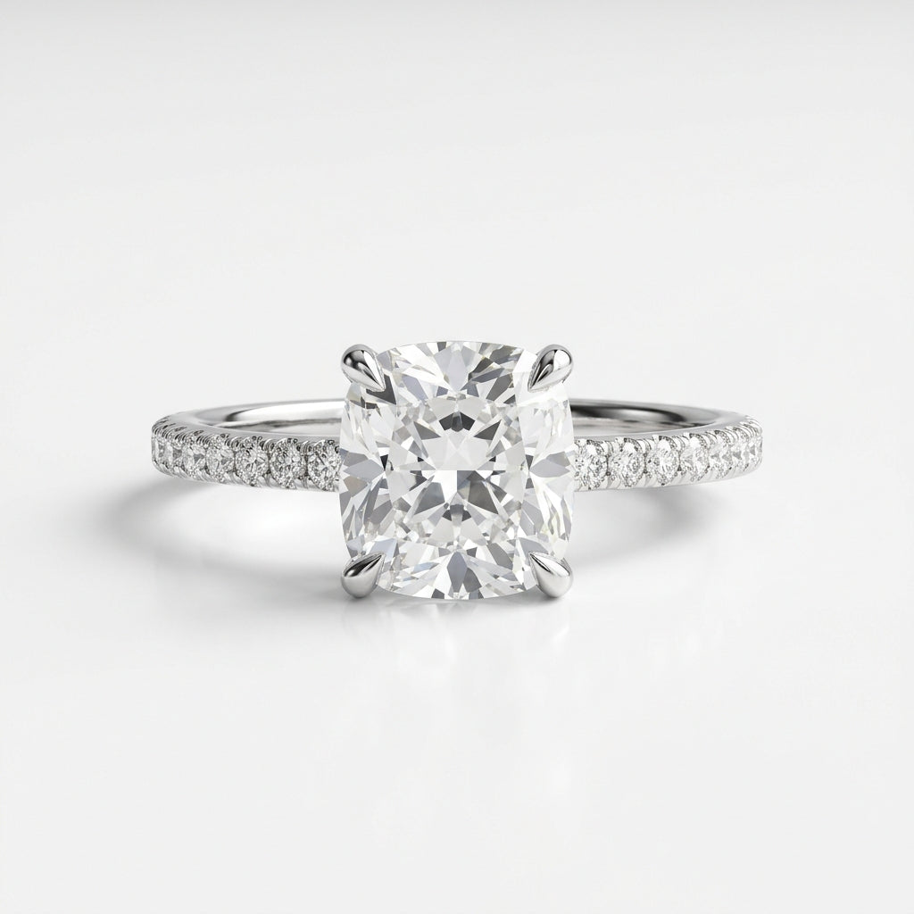 Solitaire Cushion-Cut Ring