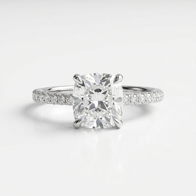 Solitaire Cushion-Cut Ring media 1
