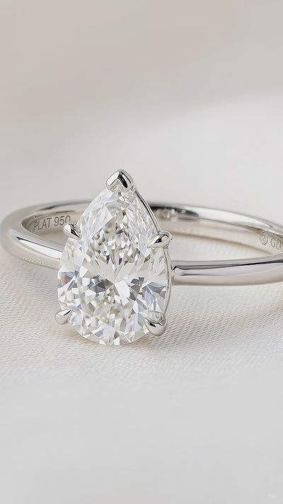 Aura Pear-Cut Diamond Ring media 1