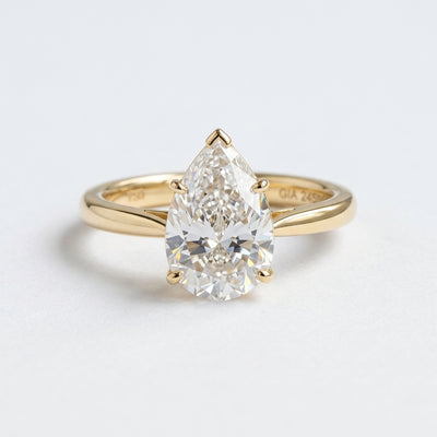 Aura Pear-Cut Diamond Ring media 4